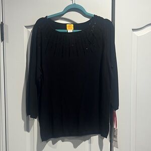 Ruby Rd. Black Women's Blouse